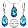 Súprava strieborná Kvapka Bermuda Blue Swarovski Elements LSW172S Súprava strieborná Kvapka Bermuda Blue Swarovski Elements LSW172S