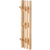 Nástenný vešiak, 60 cm, skladací, masív bambus, prírodný odtieň Nástenný vešiak, 60 cm, skladací, masív bambus, prírodný odtieň