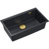 Quadron Quadron - Granitový drez Logan 110 Black Metallic Zlaty HQD7644U8_PVDG1_U Quadron Quadron - Granitový drez Logan 110 Black Metallic Zlaty HQD7644U8_PVDG1_U