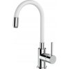 AQUARISTO STYLE Drezová batéria stojanková YOUNG WHITE s bielym flexibilným ramenom AQUARISTO STYLE Drezová batéria stojanková YOUNG WHITE s bielym flexibilným ramenom