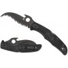 Spyderco C12SBBK2W Matriarch 2 Lightweight Black taktický nôž 9,1 cm, čierna, FRN Spyderco C12SBBK2W Matriarch 2 Lightweight Black taktický nôž 9,1 cm, čierna, FRN