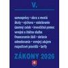 Zákony V/2026 – Štátna a verejná správa, školy a obce Zákony V/2026 – Štátna a verejná správa, školy a obce