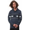 pánsky sveter HORSEFEATHERS HEY DUDE SWEATER (blue melange) S pánsky sveter HORSEFEATHERS HEY DUDE SWEATER (blue melange) S