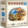 Dřevěné puzzle WOODEN CITY 150 dílků Králík na sluníčku Dřevěné puzzle WOODEN CITY 150 dílků Králík na sluníčku