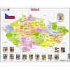 Puzzle Česká republika kraje 70 dílků - autor neuvedený Puzzle Česká republika kraje 70 dílků - autor neuvedený