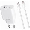 Rýchla nabíjačka 30W adaptér s USB-C káblom pre Samsung Galaxy A52s Rýchla nabíjačka 30W adaptér s USB-C káblom pre Samsung Galaxy A52s