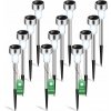 12x LED Solárna Záhradná Lampa INOX Zapichovacia do Zeme Stĺpik Hrot 12x LED Solárna Záhradná Lampa INOX Zapichovacia do Zeme Stĺpik Hrot