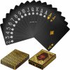 Tuin 60783 Poker karty plastové čierne / zlaté
