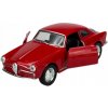 WELLY STARÝ ČASOVAČ 1954 ALFA ROMEO GIULIETTA ČERVENÝNOVÝ KOVOVÝ MODEL 1:34