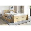 Drevená posteľ Nordica s úložným priestorom, 140x200cm, masív borovica Drevená posteľ Nordica s úložným priestorom, 140x200cm, masív borovica