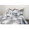 Bavlnené obliečky PATCHWORK GRAY / ornamenty 220x220,70x90 Bavlnené obliečky PATCHWORK GRAY / ornamenty 220x220,70x90
