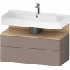Duravit Qatego skrinka 99x47x59 cm závesná kúpeľňová skrinka pod umývadlo dub QA4395030430010 Duravit Qatego skrinka 99x47x59 cm závesná kúpeľňová skrinka pod umývadlo dub QA4395030430010