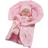 Luxusná detská bábika-bábätko Berbesa Valentina 28cm ružová