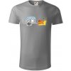 Slimačí obytňák - Tričko z organickej bavlny - 3XL ( Starostrieborná ) Slimačí obytňák - Tričko z organickej bavlny - 3XL ( Starostrieborná )