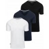 Sada tričiek s výstrihom do V 3-balenie - mix biela/tmavomodrá/čierna V1 Z100 M Sada tričiek s výstrihom do V 3-balenie - mix biela/tmavomodrá/čierna V1 Z100 M