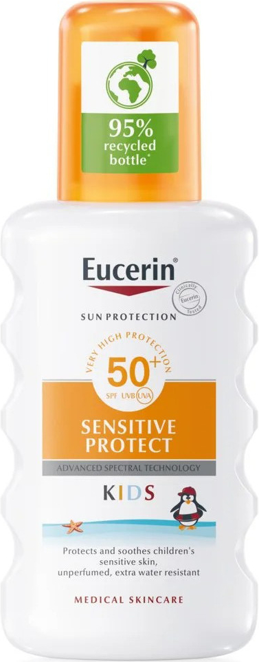 Eucerin Sun Sensitive Protect detský spray na opaľovanie SPF50 200 ml