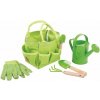 Bigjigs Toys zahradní set nářadí v plátěné tašce zelený Bigjigs Toys zahradní set nářadí v plátěné tašce zelený