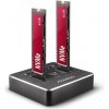 AXAGON ADSA-M2C, USB-C 3.2 Gen 2 - 2x M.2 NVMe SSD CLONE MASTER dokovacia stanica AXAGON ADSA-M2C, USB-C 3.2 Gen 2 - 2x M.2 NVMe SSD CLONE MASTER dokovacia stanica