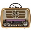 Retro prenosné Bluetooth rádio s pásmami AM/FM/SW - GOLON RX-077D - Svetlo hnedá Retro prenosné Bluetooth rádio s pásmami AM/FM/SW - GOLON RX-077D - Svetlo hnedá