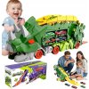 Veľká súprava dinosaura Triceratops, nákladné auto s autíčkami, dráha 3v1 a šmýkačka Veľká súprava dinosaura Triceratops, nákladné auto s autíčkami, dráha 3v1 a šmýkačka
