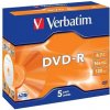 Verbatim DVD-R 4,7GB 16x, 5ks Verbatim DVD-R 4,7GB 16x, 5ks