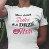 Tričko s potlačou MÁM DOBRÉ SRDCE Dámsky Biela S Tričko s potlačou MÁM DOBRÉ SRDCE Dámsky Biela S