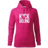 Nápis Kick Boxing - Mikina dámská Cape s kapucí - XS ( Purpurová ) Nápis Kick Boxing - Mikina dámská Cape s kapucí - XS ( Purpurová )