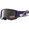 ALPINESTARS okuliare Supertech Vision HUNTA96 XXV 2026, fialové/biele, zrkadlové strieborné plexi ALPINESTARS okuliare Supertech Vision HUNTA96 XXV 2026, fialové/biele, zrkadlové strieborné plexi