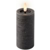 LED sviečka z vosku, dekoratívna čierna, 12,5 cm, na batérie, 1 ks LED sviečka z vosku, dekoratívna čierna, 12,5 cm, na batérie, 1 ks
