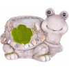 Dekorácia MagicHome, Korytnačka s kvetináčom, keramika, prírodná, 38x29,5x25 cm Dekorácia MagicHome, Korytnačka s kvetináčom, keramika, prírodná, 38x29,5x25 cm