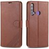 Peňaženkové kožené puzdro na Huawei P20 Lite (2019) - Hnedý Peňaženkové kožené puzdro na Huawei P20 Lite (2019) - Hnedý