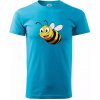 Parové tričko - Včela a kvetina - Klasické pánske tričko vyššej gramáže - 2XL ( Svetlý tyrkys ) Parové tričko - Včela a kvetina - Klasické pánske tričko vyššej gramáže - 2XL ( Svetlý tyrkys )