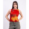 Thinking MU Flowers Pleated Dora Top MULTICOLOR Thinking MU Flowers Pleated Dora Top MULTICOLOR