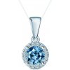 Prívesok This is Love: biele zlato, modrý laboratórny diamant, laboratórne diamanty - TIL-Z01-BR-050-LABBLUE-B SAVICKI Prívesok This is Love: biele zlato, modrý laboratórny diamant, laboratórne diamanty - TIL-Z01-BR-050-LABBLUE-B SAVICKI