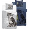 Posteľná Bielizeň Svietiaca v tme 160x200 Mačiatko Šedá Posteľná Bielizeň Svietiaca v tme 160x200 Mačiatko Šedá