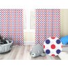 Biante Detský bavlnený záves Sandra SA-242 Červené a modré bodky 150x220 cm Biante Detský bavlnený záves Sandra SA-242 Červené a modré bodky 150x220 cm