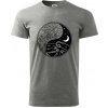 Yin & Yang hory a moře - Klasické pánske tričko vyššej gramáže - S ( Tmavosivý melír ) Yin & Yang hory a moře - Klasické pánske tričko vyššej gramáže - S ( Tmavosivý melír )