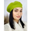 Zelená dámska elegantná baretka Bella - UNI Zelená dámska elegantná baretka Bella - UNI