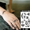 REBELULU Tetovačka Dočasné tetovanie Vodeodolná dočasná nálepka na tetovanie Tribal Ornament Butterfly Sun Dýka Knife Snake Flash Tatoo Falošné tetovanie Body Art Ženy Muži REBELULU Tetovačka Dočasné tetovanie Vodeodolná dočasná nálepka na tetovanie Tribal Ornament Butterfly Sun Dýka Knife Snake Flash Tatoo Falošné tetovanie Body Art Ženy Muži