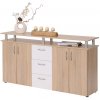 idea Komoda dub sonoma/biela Rozmery: 155 × 35 × 83 idea Komoda dub sonoma/biela Rozmery: 155 × 35 × 83