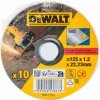 Dewalt kovový rezný kotúč 125x1,2x22,2mm 10 kusov Inox (DT42340TZ-QZ) Dewalt kovový rezný kotúč 125x1,2x22,2mm 10 kusov Inox (DT42340TZ-QZ)