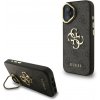 Guess PU 4G Metal Logo Stand Camera Frame kryt pre iPhone 16, čierny 57983125156 Guess PU 4G Metal Logo Stand Camera Frame kryt pre iPhone 16, čierny 57983125156