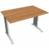 Hobis Pracovný stôl Flex, 120x75,5x80 cm, jelša/kov Hobis Pracovný stôl Flex, 120x75,5x80 cm, jelša/kov