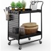 Klarstein Chibi, servírovací vozík, 2 police, kovový, koše, háčiky, mobilný (ST5-Chibi-schwarz) Klarstein Chibi, servírovací vozík, 2 police, kovový, koše, háčiky, mobilný (ST5-Chibi-schwarz)