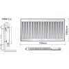 Purmo C11 600 x 700