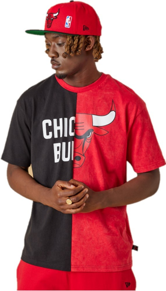 New Era NBA Washed Pack Graphic Tee Chicago Bulls čierne