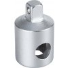 Adaptér s otvorom pre trhák, vnútorný 3/8” na vonkajší 1/4”, dĺžka 28mm, FORTUM 4700909 Adaptér s otvorom pre trhák, vnútorný 3/8” na vonkajší 1/4”, dĺžka 28mm, FORTUM 4700909