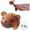 BabySafety KX7441 ochrana rohov a ostrých hrán 3 x 3 cm medvedík 2 ks BabySafety KX7441 ochrana rohov a ostrých hrán 3 x 3 cm medvedík 2 ks