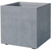 Deroma Kvetináč Štvorcový 25cm Cubo Millennium SIVÝ