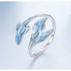 For Silver Strieborný prsteň Blue Fish - Striebro 925 For Silver Strieborný prsteň Blue Fish - Striebro 925